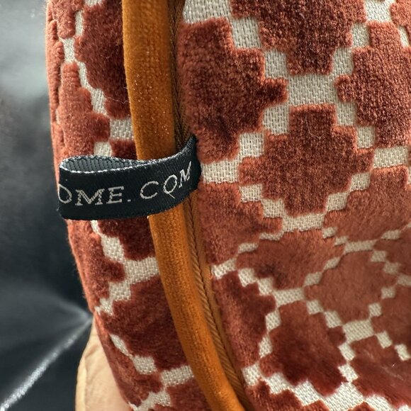 Rodeo Home Luxury Throw Pillow Large Velvet Geometric Feather Down Filled 20x20 - Picture 5 of 8